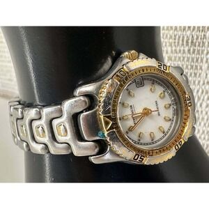 Wittnauer Two Tone 100M Diver Watch White Dial Date 039/1 (10)‎